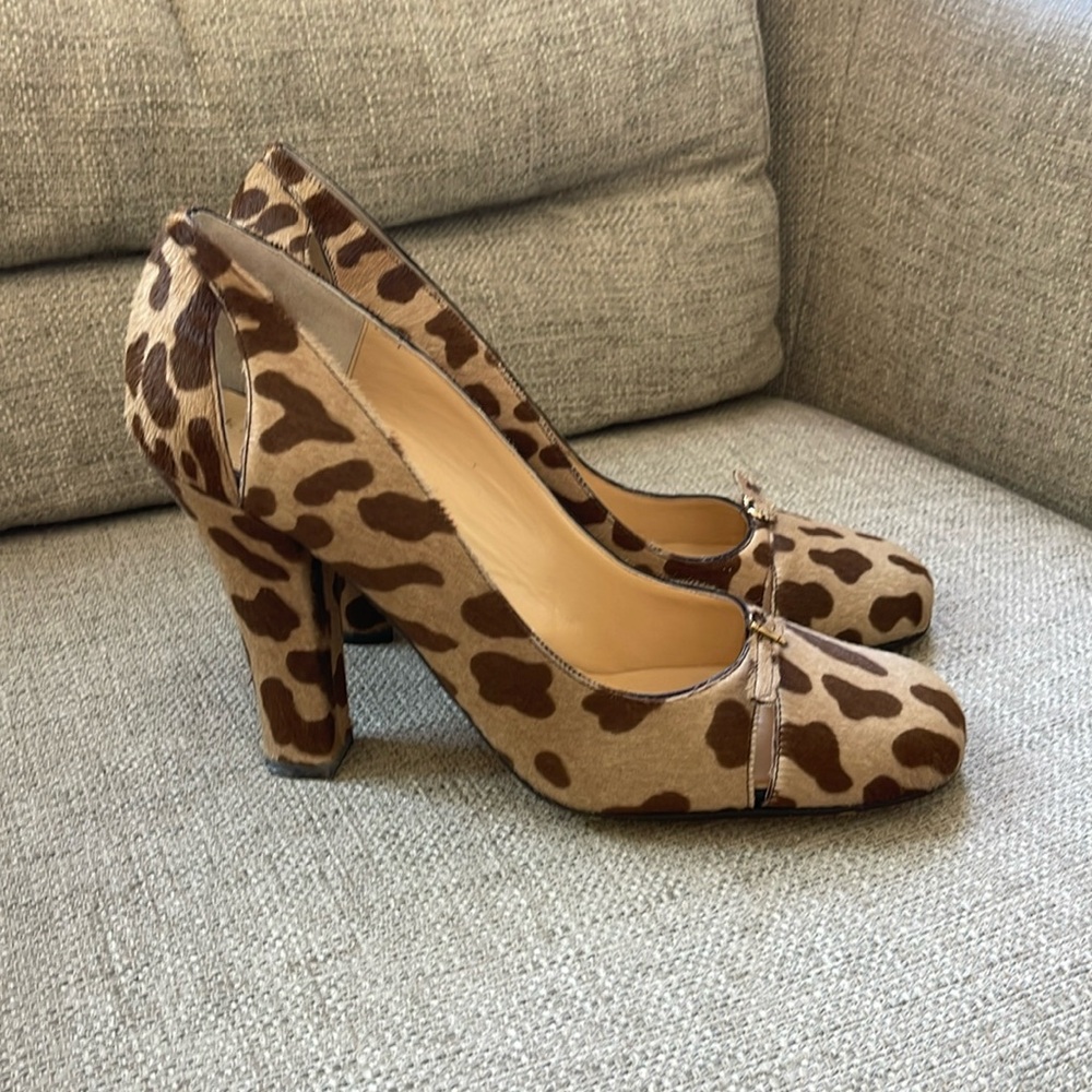Kate Spade Sam Heels Linx Print Hair - Size 10